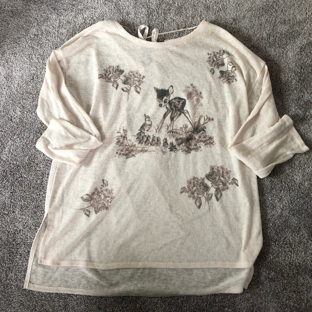 Disney's Bambi a Collection by LC Lauren Conrad Women's Graphic Sweatshirt XL